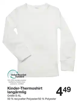 Zeeman Kinder-Thermoshirt langärmelig Angebot