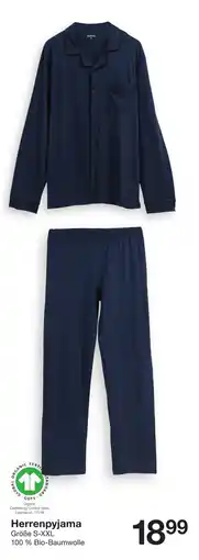 Zeeman Herrenpyjama Angebot