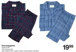 Zeeman Herrenpyjama Angebot