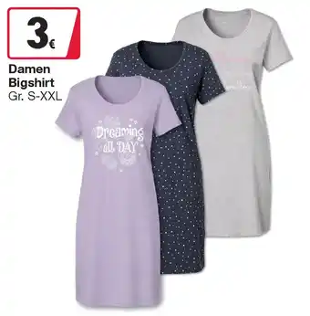 Damen Bigshirt