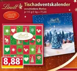 Norma Lindt Tischadventskalender Angebot