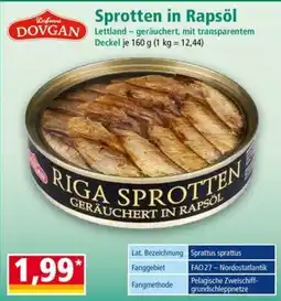Norma Riga Sprotten geräuchert in Rapsöl Angebot