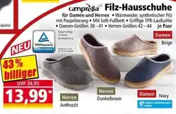 Norma camprella Filz-Hausschuhe Angebot