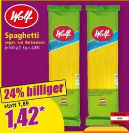 Norma Woll Spaghetti vegan, aus Hartweizen Angebot
