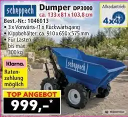 Norma Scheppach Dumper DP3000 Angebot