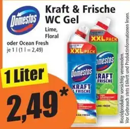 Norma Domestos Kraft & Frische WC Gel Angebot