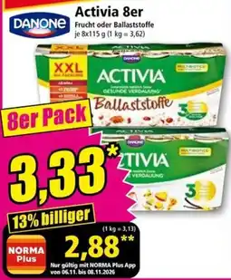 Norma Activia Ballaststoffe Angebot