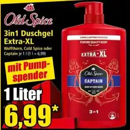 Norma Old Spice 3in1 Duschgel Extra-XL Captain Angebot