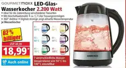 Norma GOURMETMAXX LED-Glas-Wasserkocher Angebot