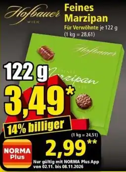 Norma Feines Marzipan Hofbauer Angebot
