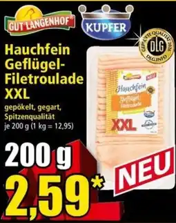 Norma Hauchfein Geflügel-Filetrolade XXL Angebot