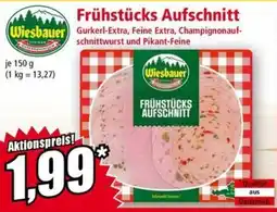 Norma Wiesbauer Frühstücks Aufschnitt Angebot
