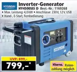 Norma Hyundai Inverter-Generator HY4500SEi D Angebot