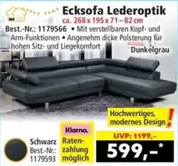 Norma Ecksofa Lederoptik Angebot