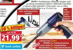 Norma Cleanmaxx Akku-Sauger 3 in 1 Angebot