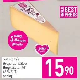 Sutterlüty Sutterlüty's Bregenzerwälder Bergkäse mild Angebot