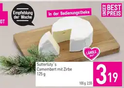 Sutterlüty Sutterlüty's Camembert mit Zirbe Angebot