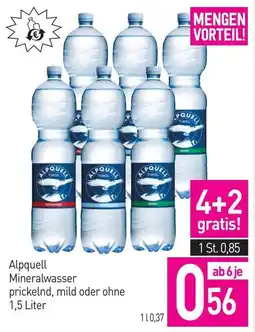 Sutterlüty Alpquell Mineralwasser prickleind, mild oder ohne Angebot