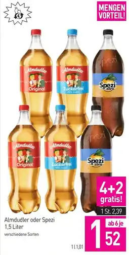 Sutterlüty Almdudler oder Spezi Angebot