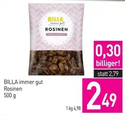 Sutterlüty BILLA immer gut Rosinen Angebot