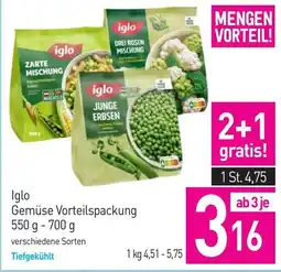 Sutterlüty Iglo Gemüse Vorteilspackung Angebot