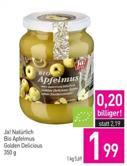 Sutterlüty Ja! Natürliche Bio Apfelmus Golden Delicious Angebot