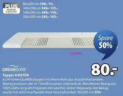 JYSK Dreamzone Topper KVISTEN Angebot