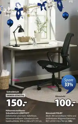 JYSK Schreibtisch LUNDTOFT Angebot
