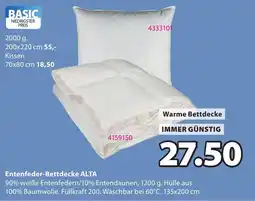 JYSK Entenfeder-Bettdecke ALTA Angebot