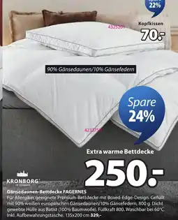 JYSK Gänsedaunen-Bettdecke FAGERNES Angebot