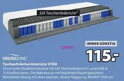 JYSK Dreamzone Taschenfederkernmatratze STRIA Angebot