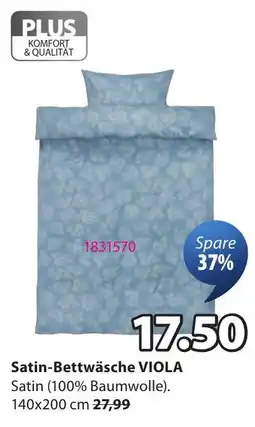 JYSK Satin-Bettwäsche VIOLA Angebot