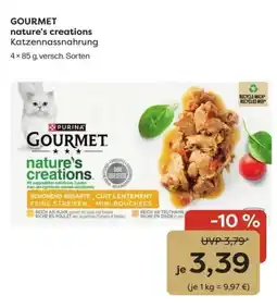 ZOO & Co Purina Gourmet nature's creations Katzen Nassnahrung Angebot