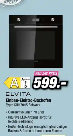 Red Zac Elvita Einbau-Elektro-Backofen Angebot