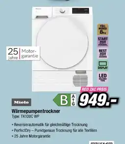 Red Zac Miele Wärmepumpentrockner Angebot
