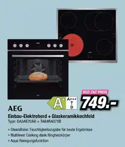 Red Zac AEG Einbau-Elektroherd + Glaskeramikkochfeld Angebot