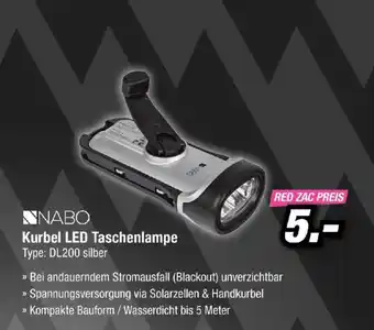 NABO Kurbel LED Taschenlampe