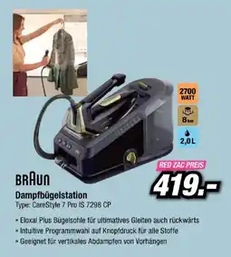 Red Zac Braun Dampfbügelstation Angebot
