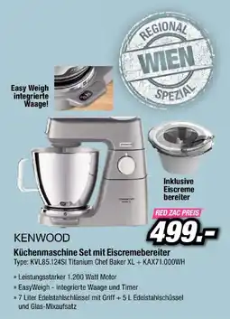 Red Zac KENWOOD Küchenmaschine Set mit Eiscremebereiter Angebot