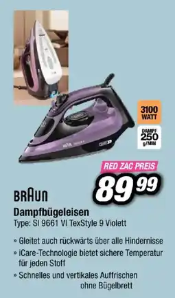 Red Zac Braun Dampfbügeleisen Angebot