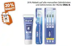 Müller manuelle Zahnbürsten und Zahncremes der Marke ORAL-B Angebot