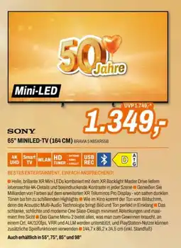 Expert Sony 65" MiniLED-TV (164 cm) BRAVIA 5 K65XR55B Angebot