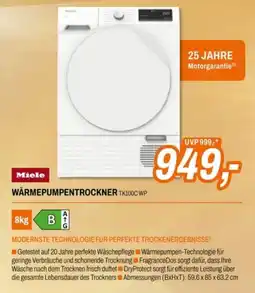 Expert Miele Wärmepumpentrockner TK100C WP Angebot