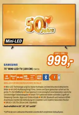 Expert Samsung 75" Mini-LED-TV (189 CM) 75M73H Angebot