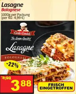 Wurstico Carlo Condelti Lasagne Bolognese Angebot