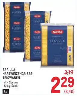 Metro Barilla Hartweizengriess Teigwaren Angebot