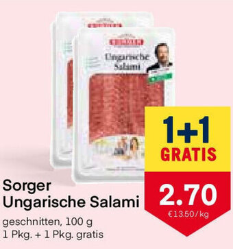 MPreis Sorger Ungarische Salami 100g Angebot