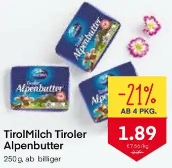 MPreis TirolMilch Tiroler Alpenbutter 250g Angebot