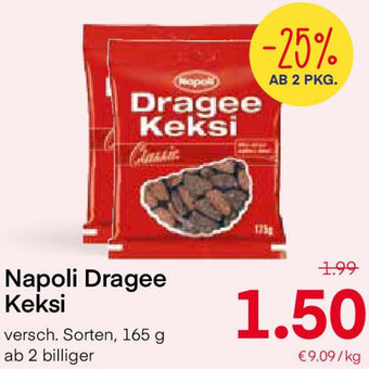 MPreis Napoli Dragee Keksi 165g Angebot