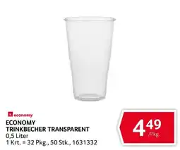 Transgourmet Economy Trinkbecher Transparent Angebot